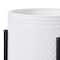 Hello Honey® White & Black Boho Embossed Metal Planters with Stands Set